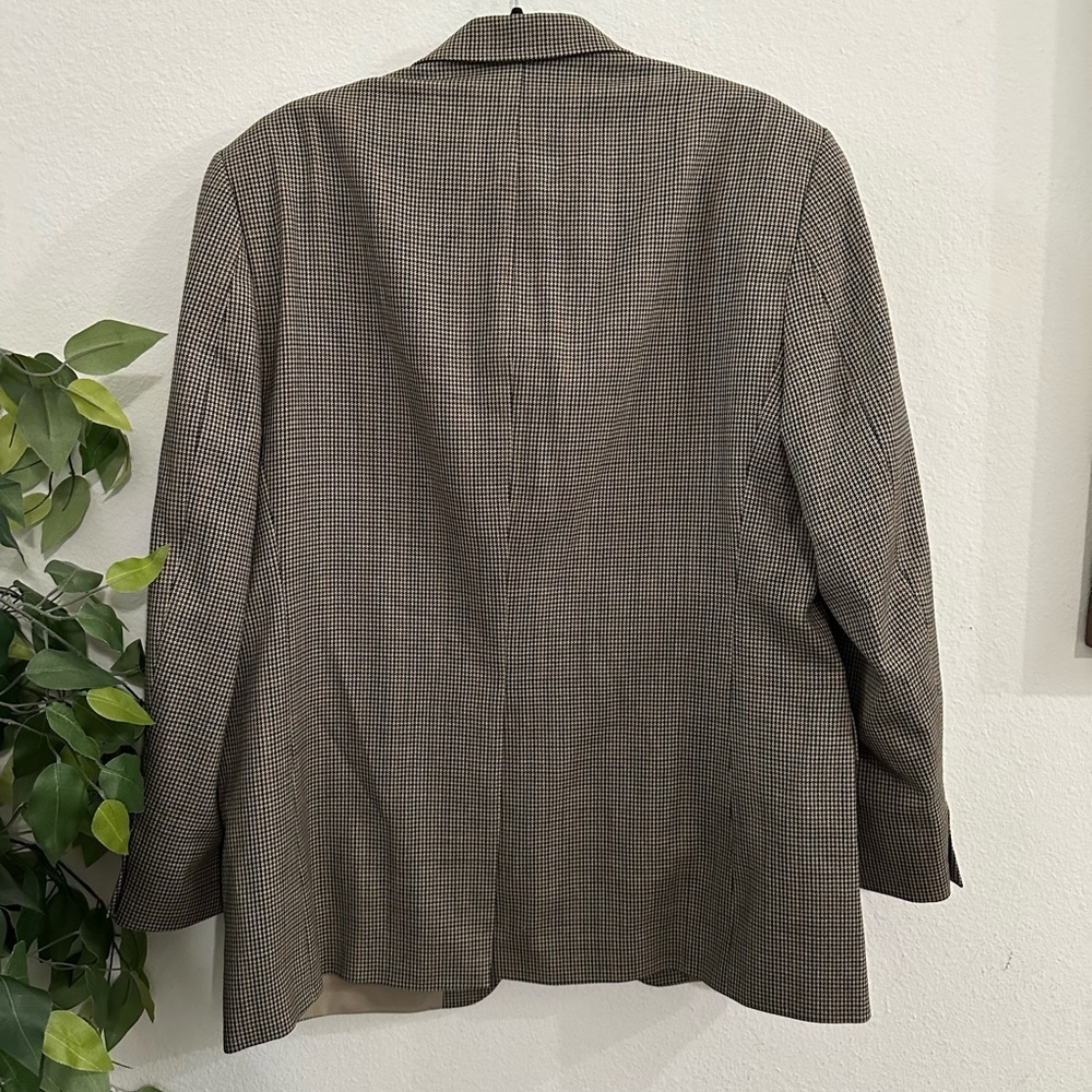 Lauren Ralph Lauren Classic Men's houndstooth Blazer Sz L wool classic timeless - Picture 3 of 8